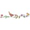 Bird, Butterfly and Clover Wall Stencil | 3022 Designer Stencils | Floral Stencils |